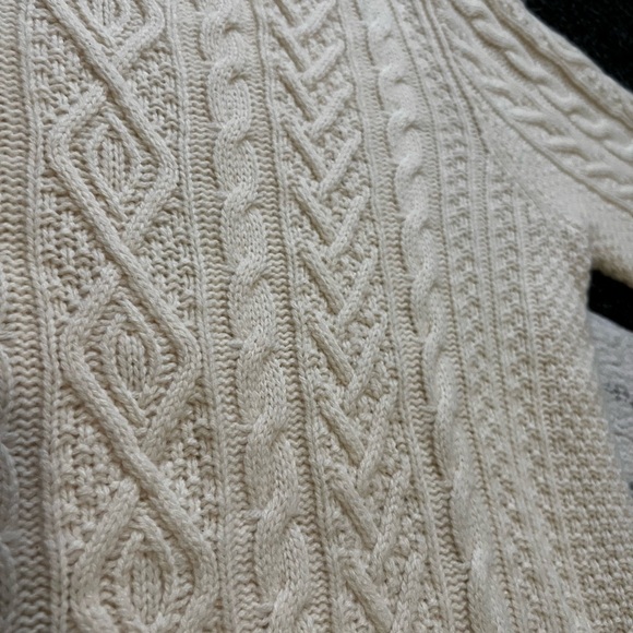 Polo Ralph Lauren Ivory Cable Knit Sweater - Picture 2 of 7